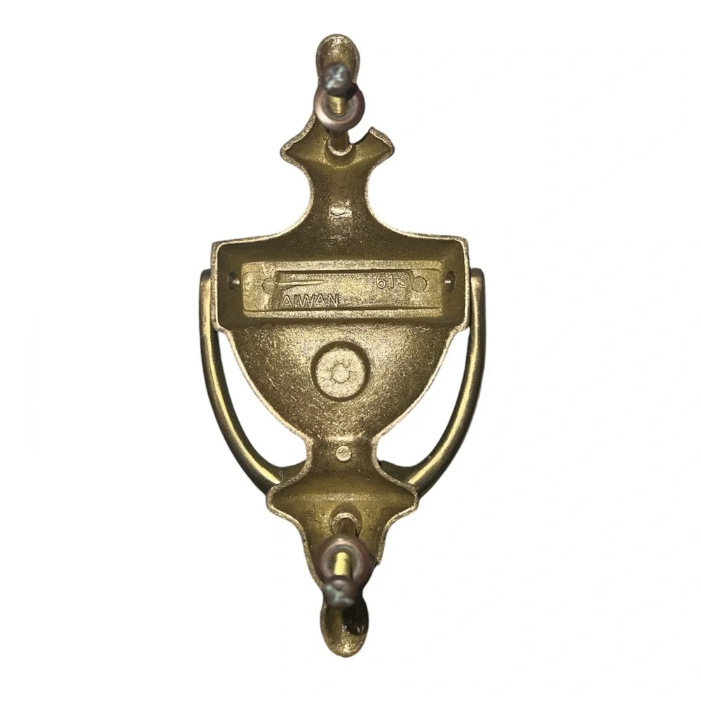 QCAA | VINTAGE SOLID BRASS DOOR KNOCKER VICTORIA ROPE TYPE POLISHED BRASS 613